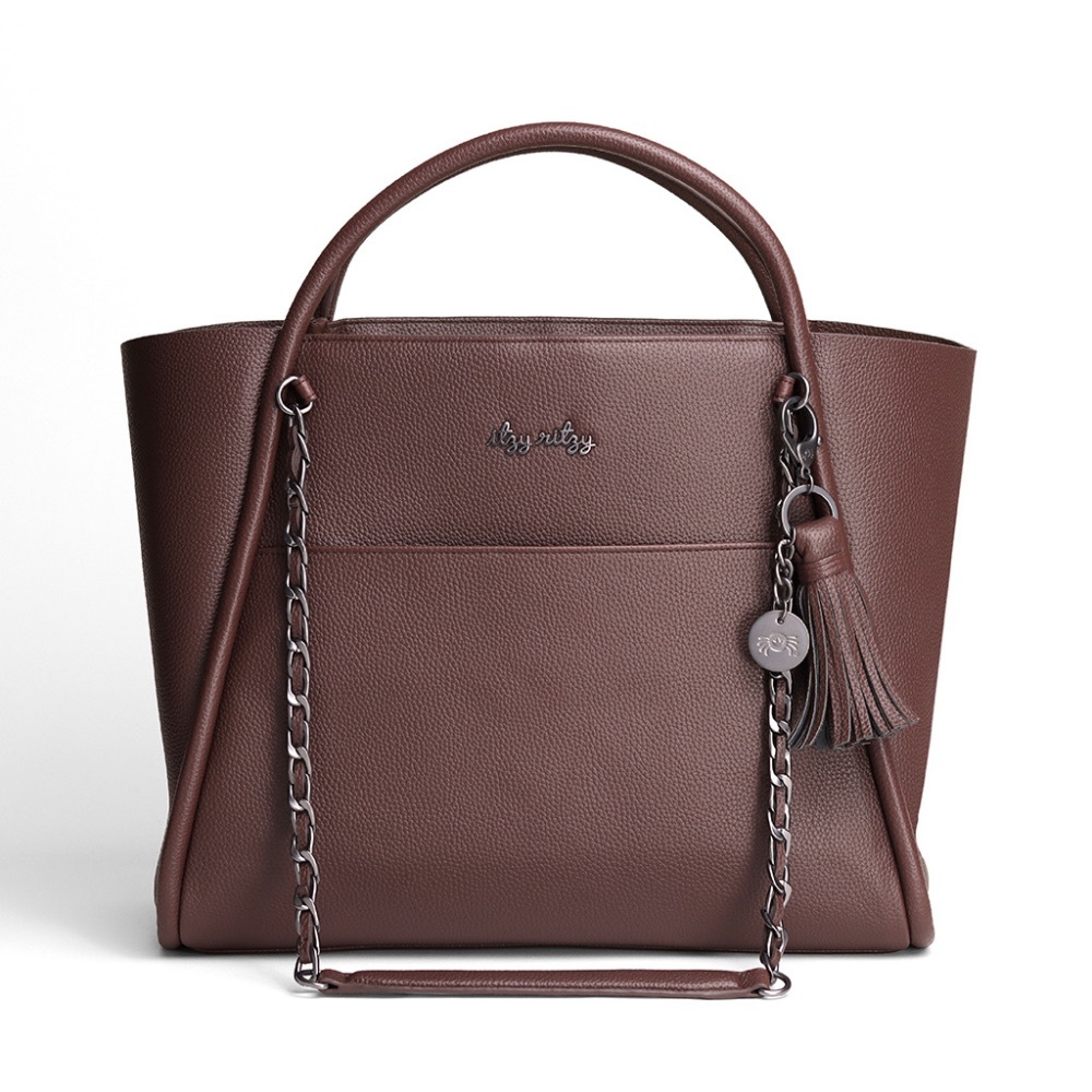 Itzy Ritzy Espresso Boss Tote Diaper Bag